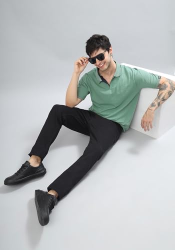 Image of Wear Your Opinion Solid Cotton Rich Polo T Shirt | Collar Tshirts | Half Sleeves | Plain-Regular Fit (Available in Plus Size)