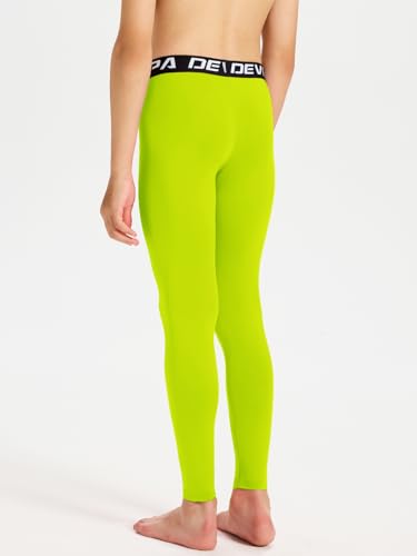 Image of DEVOROPA Boys Leggings Youth Compression Pants Sports Tights Basketball Football Baseball Soccer Baselayer Slim /Regular /Husky