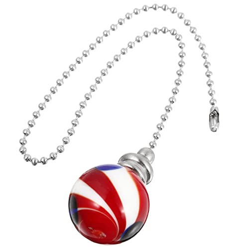 Image of OSALADI Ceiling Fan Pull Chains Ball Pull Chain Extender Fan Light Light Fixture Pendant Hanging Ornament for Ceiling Lamp