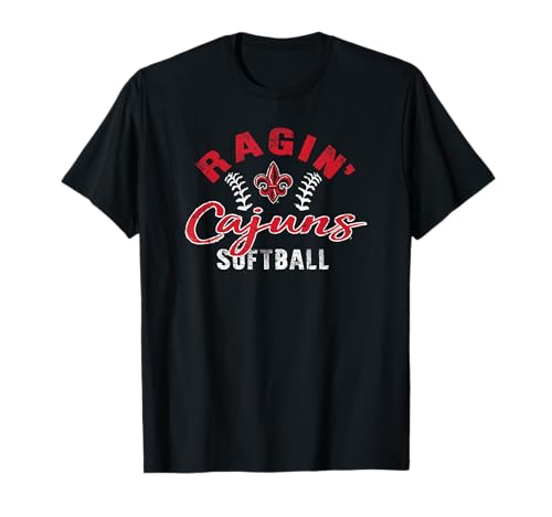 Louisiana Ragin' Cajuns Softball Vintage Officially Licensed T-Shirt
