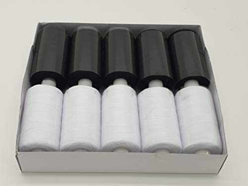 MNJ-Trimmings 1000 Yards Polyester Overlocker Thread