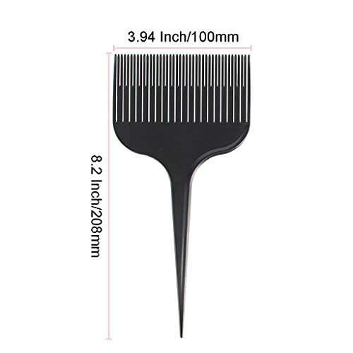 zalati Styling Hair Combs Styling Coloring Beauty Salon Weaving A Highlight Comb Cuts - Black - Image 4