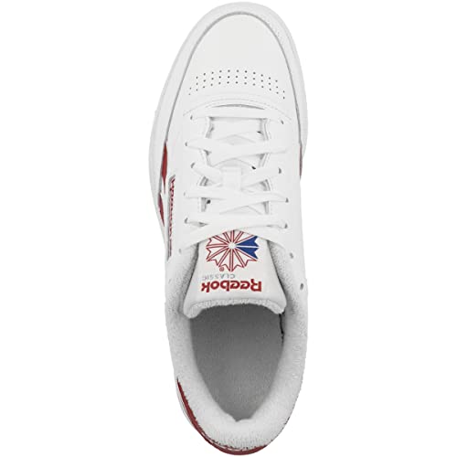 Image of Reebok Mens Club C Rev Trainers White /Red 7 (40.5)