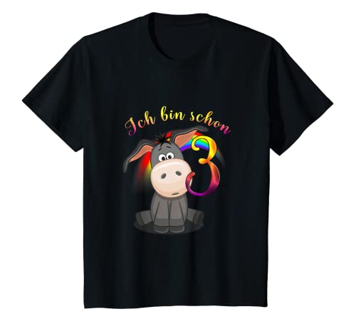 Niños 3 cumpleaños de burro dulce para niños. Camiseta
