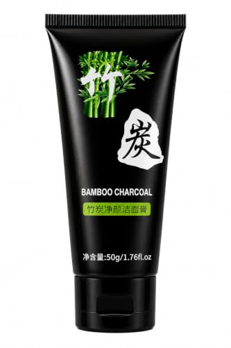 Image of Bamboo Charcoal Face Wash for Men & Women | Deep Cleansing Facial Cleanser | Helps Remove Dirt Oil & Impurities | Refreshing Face Cleanser for Oily & Combination Skin | Daily Use | 50g