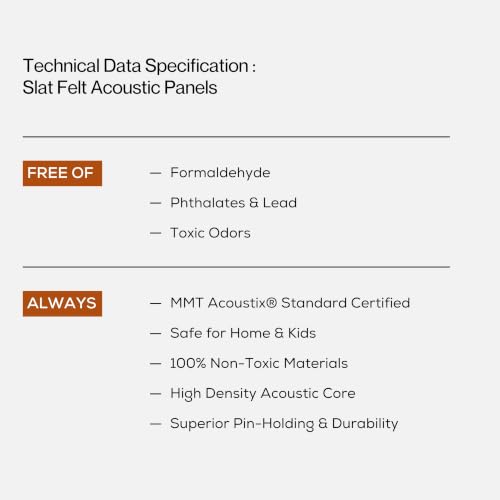 Image of MMT Acoustix Arch Felt Acoustic Wall Panel | Sound Proofing for Room |Premium Acoustic Panel |Pin Board for Wall |Sound Absorbing Panels | Arch Felt Acoustic Wall Panel |Pumice| 120 x 60 cm | 1 Pcs