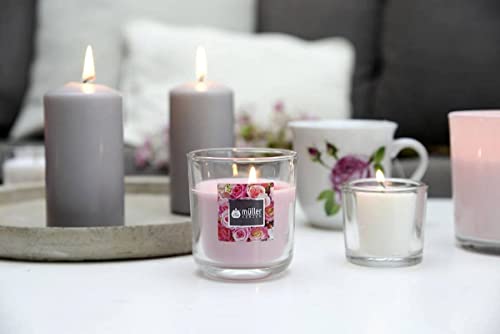 Müller Ivory Pillar Candle, Pack of 24 Unscented Small Candles, 4,8 x 6,2 Cm, 10 Hours Burn Time Candles for Decoration - Image 3