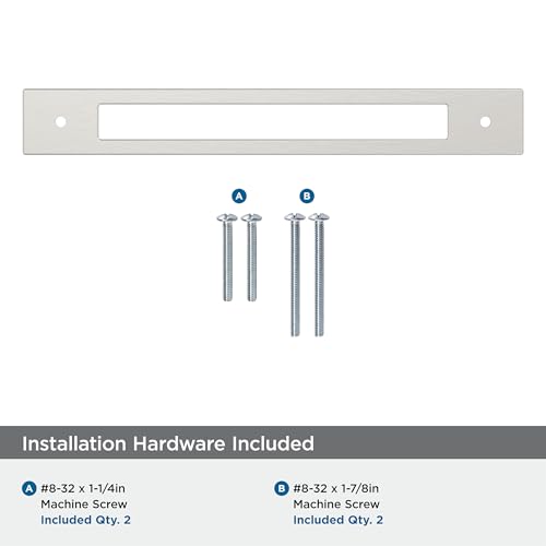 Image of Amerock Medora 7-9 /16 inch Satin Nickel Backplate