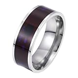 【Matériau】 : notre anneau intelligent est fabriqué en acier titane, qui est , confortable à porter, peut être réutilisé et a une longue durée de vie.