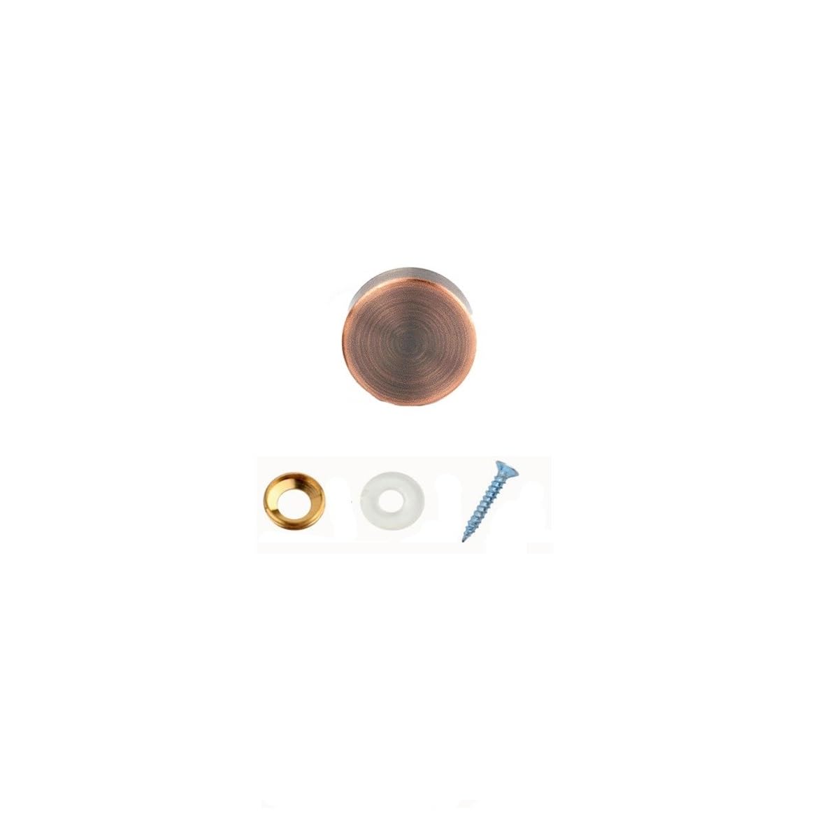 Unifizz Mirror Screws, 18mm Copper Mirror Nails with Decorative Caps