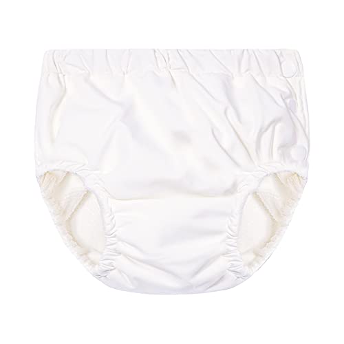 Reusable Swim Diaper Baby Boys Girls Washable Swimsuit Swim Lesson Equipment White
