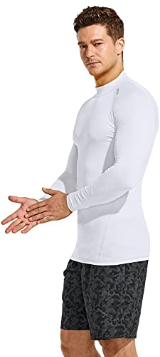 image for TSLA CLSX Men's UPF 50+ Long Sleeve Rash Guard, UV/SPF Quick Dry Swim 