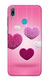 TweakyMod Designer Printed Hard Case | Multiple Pink Hearts Back Cover Compatible with HWAWEI Y7 2019, HWAWEI Y7 Prime 2019
