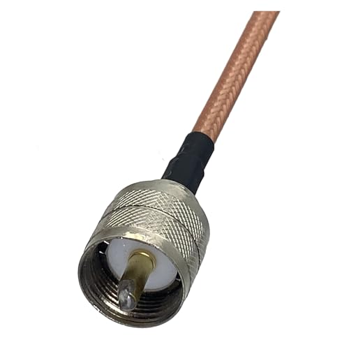 Câble UHF PL259 mâle RG142 coaxial de 3m pour antenne radio et émetteur