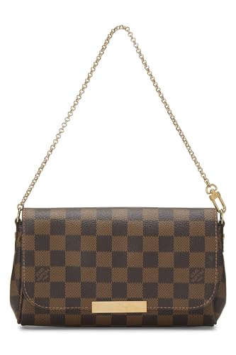 Pre-Loved Damier Ebene Favorite PM, Brown