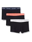 Calvin Klein Boxers Taille Basse Lot de 3 Homme sous-Vêtement, Multicolore (Black Bodies W/Ink/Coral Pop/Snow), XS