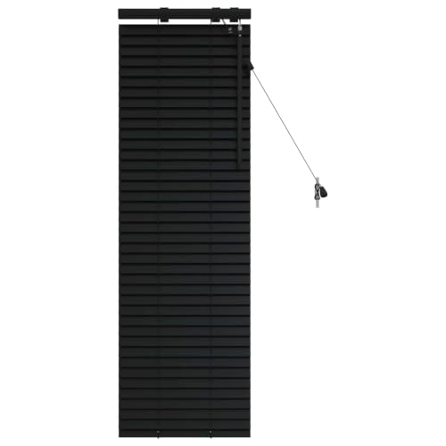 Persiana de madera para interiores de 45 x 130 cm con protección visual elegante 2