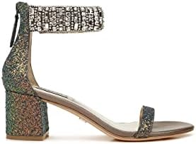Badgley Mischka womens Gallia Heeled Sandal, Midnight Glitter, 5 US | Image 2