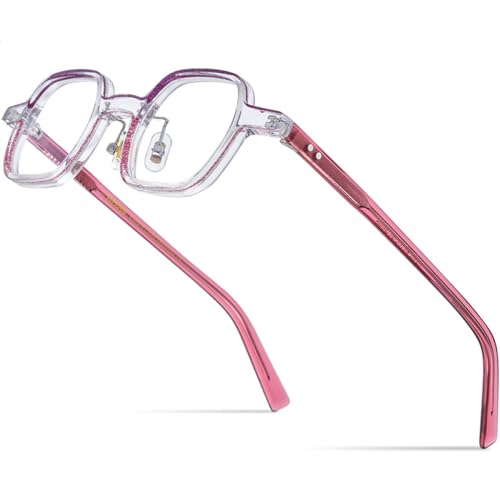 Montura de gafas de acetato MUTYNE poligonal retro para un estilo sofisticado