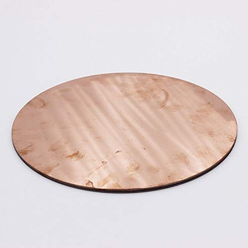 Runde Reine Kupferteller 99,5% Plattenelektrode Opferanode Plating-Blatt for Mobile Computer, Tablet-Computer, Notebook-CPU Chip (Size : 25x2mm