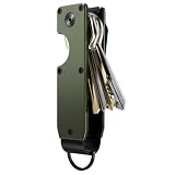 MOVRIDF Key Organizer Minimalist Innovative Keyholder Compact Keys Organizer Smart KeyChain Secures 2-6 Keys,Matte Green