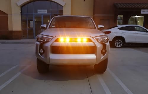 Kit 4 luces LED ámbar para parrilla de vehículo miniatura 6
