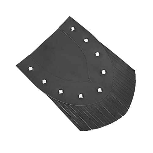 Bavette de garde-boue moto haut de gamme en polyuréthane aspect cuir à franges