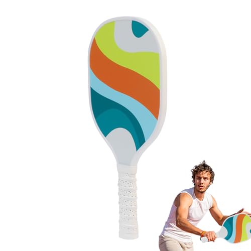 Palas de pepinillo – Juego de raquetas de madera, diseño de paleta portátil con agarre antideslizante, equipo resistente, construcción ligera, pala de bolas para gimnasio, estadio, parques, recreación