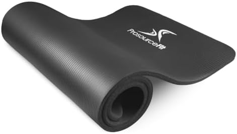 ProsourceFit Extra Thick Yoga and Pilates Mat ½” (13mm) or 1" (25...