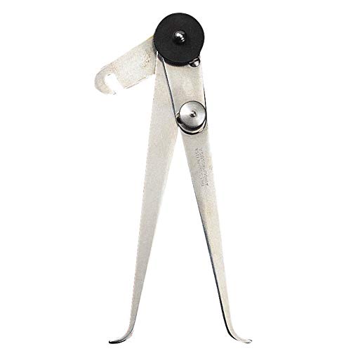 Pinza de junta interior Starrett de 0-6 pulgadas y pata plana fabricada en acero resistente