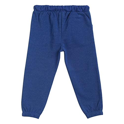 Image of miniklub Infants Girls Pink Solid Pure Cotton Straight-Fit Joggers