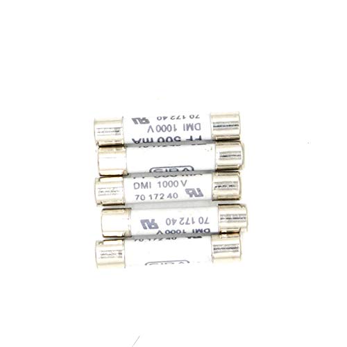 5Pcs FF500MA 1000V Very Fast Acting 0.5A Multimeter Fuse Brass, Nickel-Plated Fuse 6.3 x 32mm by TheAnts - Image 4