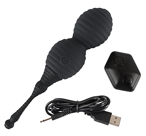 Love Balls RC gonflables en silicone noir pour pimenter vos soirées de couple