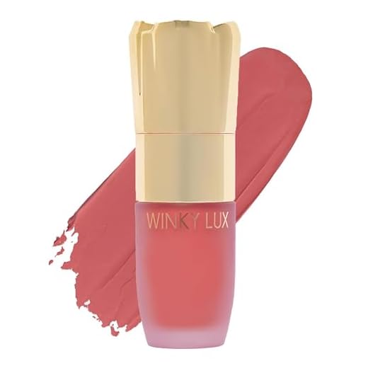 Winky Lux Blush Líquido Cheeky Rose, Blush Em Gel-Creme Com Cor Edificável, Acabamento Aveludado Leve Para Cor Duradoura, Blush Rosa Neutro, Queen