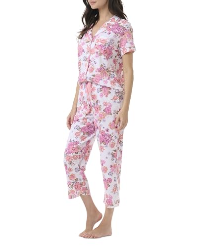 Image of Karen Neuburger Women's Short Sleeve Girlfriend Capri Pajama Set