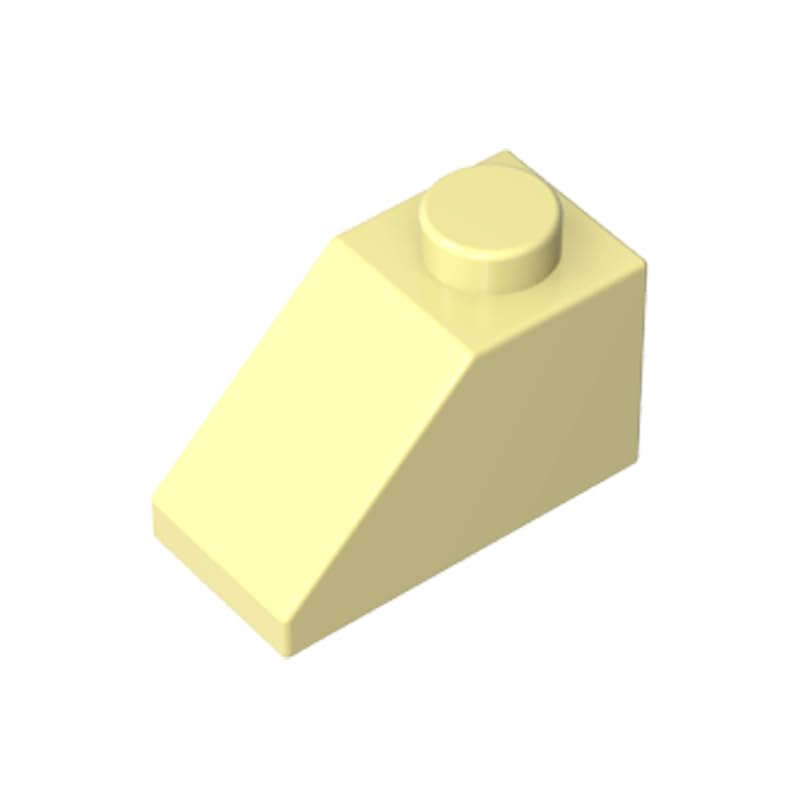 XYEIUGO 3040 Slope Brick 2x1 Sloped Brick, Light yellow, 50 PCS — image 1
