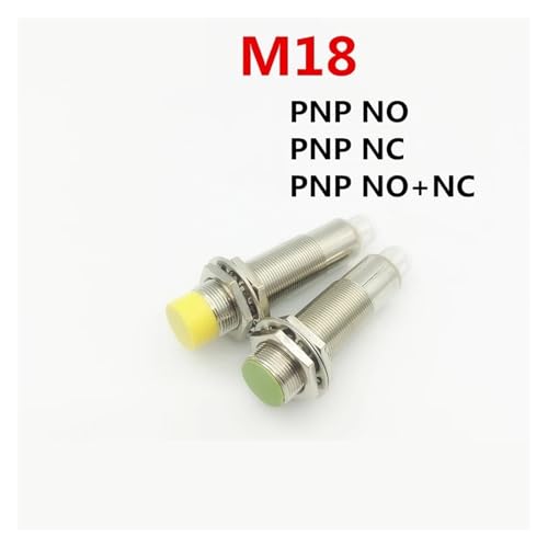 Sensor M18 PNP NO/NC no rasante de 8mm alcance con conector inductivo 2