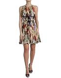 robe dolce gabbana Dolce & Gabbana Robe courte sans manches à col rond beige floral
