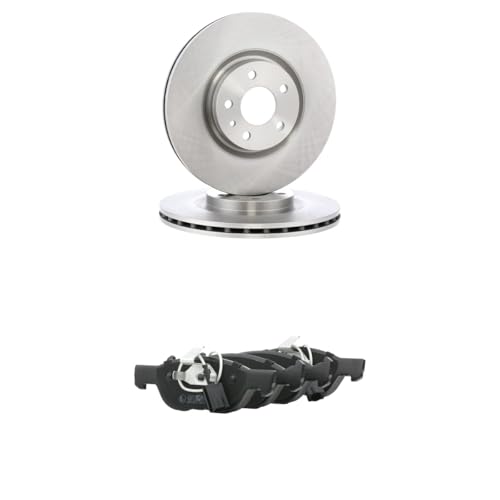 RIDEX Kit de discos de freno y pastillas 3405B2785 Eje delantero sin tornillos ventilación interna