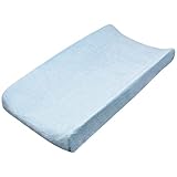 HonestBaby Organic Cotton Changing Pad Cover, Light Blue, One Size