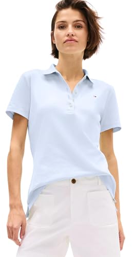 Image of Tommy Hilfiger Women's Solid Short Sleeve Pique Polo Shirt