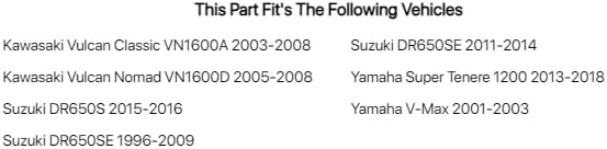 Tusk Fork Bushing Complete Kit Compatible with Suzuki DR650SE/S 1996-2016 Yamaha Super Tenere 1200 2013-2018 Kawasaki Vulcan Classic VN1600A 2003-2008 - TK-38-6039