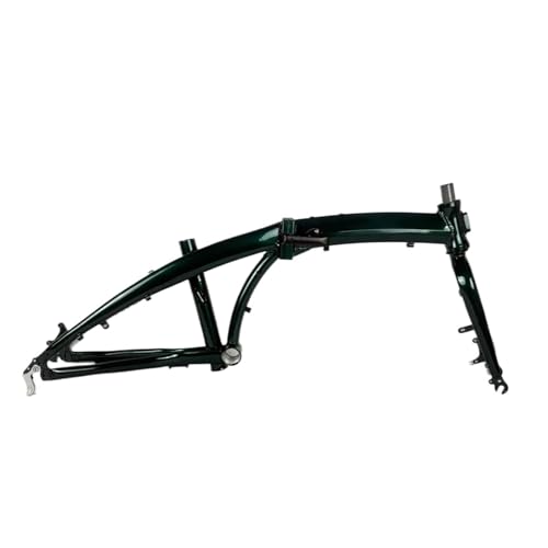 20インチ 31.5cm アルミ合金製折りたたみフレームフォーク ギフトテールフック 3色展開 自転車 サイクル(Green)