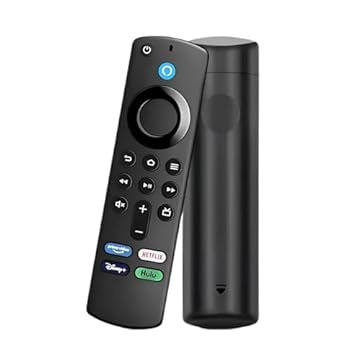 Controle Remoto Smart TV com Dongle HDMI Compatível com Android TV Stick – Comando de Voz, Botões para Aplicativos, Controle por Alexa e Assistente Google, 4K Ultra HD