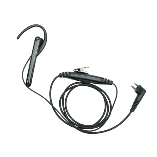 Auriculares en forma de C de 2 pines para walkie talkie Motorola CP200D con micro PTT