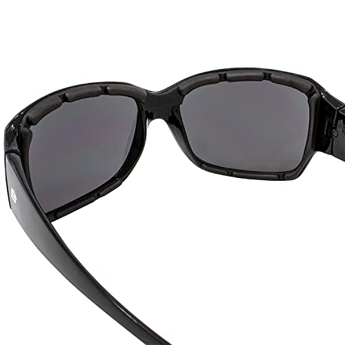 Birdz Eyewear LadyBird Women's Padded Motorcycle Sunglasses 3 Pairs Rhinestone Black Frames4