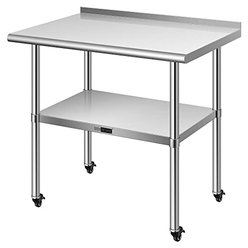 VIVOHOME 24 x 36 Inch Stainless Steel Work Table...