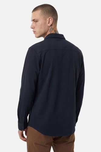 Image of SNITCH Men Casual Shirt | Slim Fit Long Sleeve Spread Collar Vertical Crinkle Textured Pattern | Breathable Polyester Blend & Stretchable Fabric for Casual Outing & Everyday Use