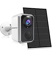 (2K Upgrade) 3MP Telecamera Wi-Fi Esterno Senza Fili con Batteria Pannello Solare, BEENOCAM HD Vi...