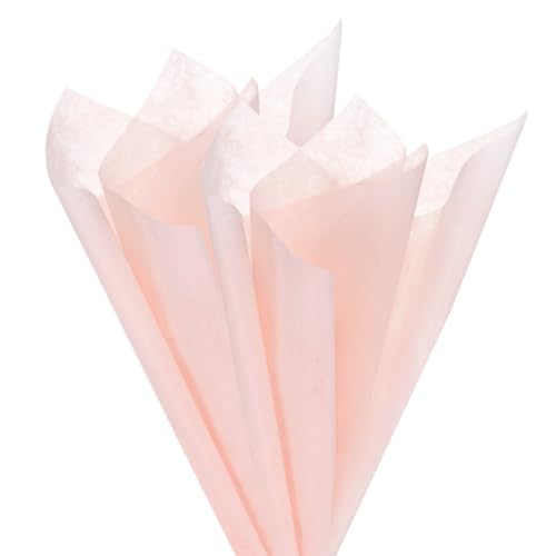 Papier d'emballage en coton rose 58x45cm imperméable motif floral lot 38 feuilles bouquet